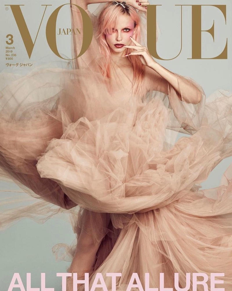 Natasha Poly on Vogue Japan March 2019 Cover