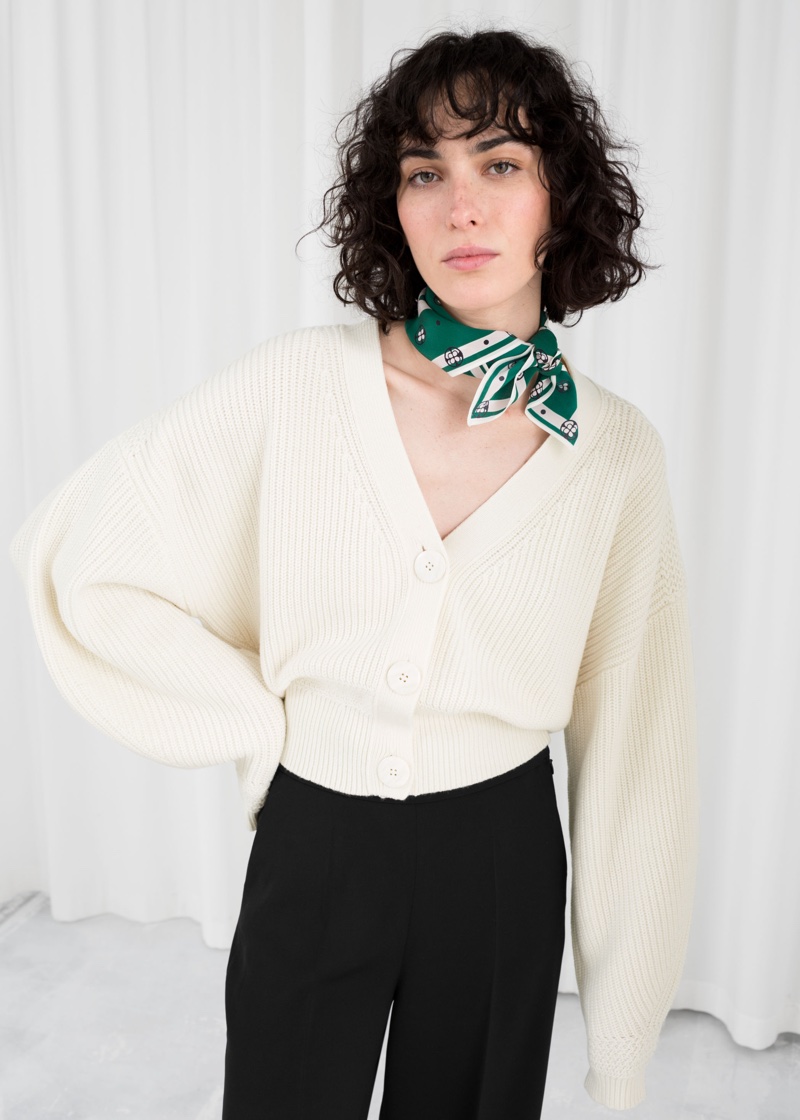 & Other Stories Cropped Cardigan $95
