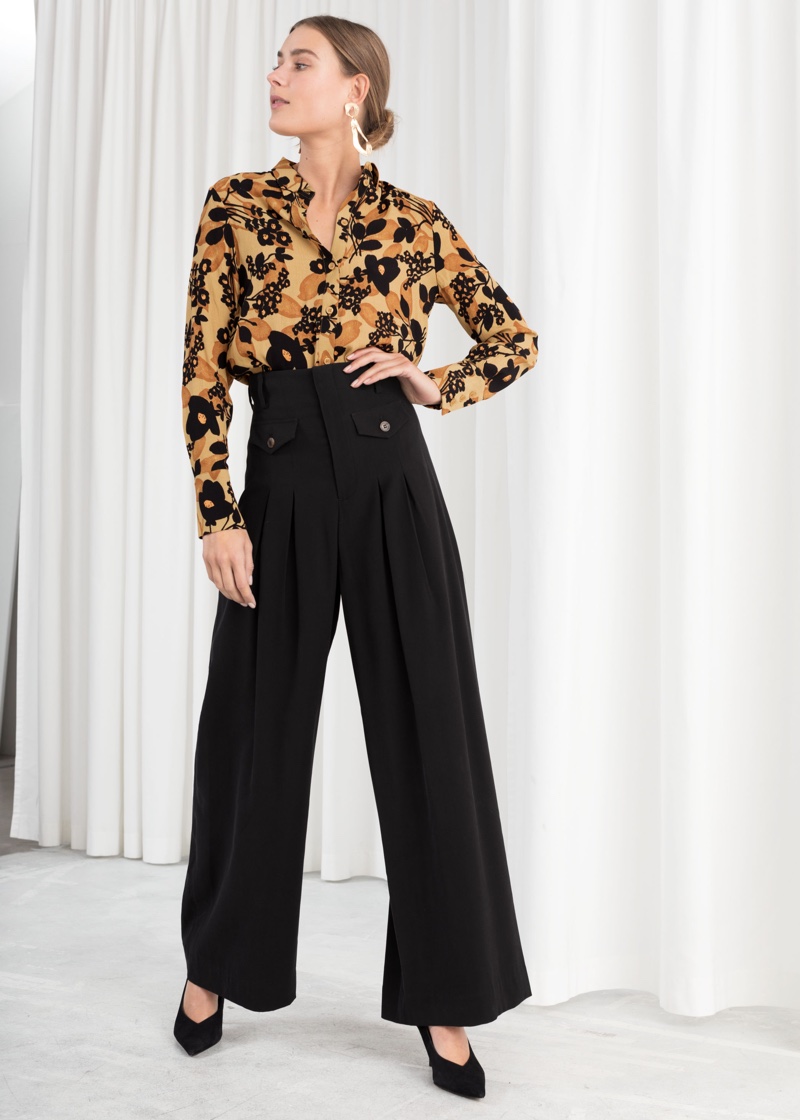 & Other Stories High Waisted Wide Leg Pants $89