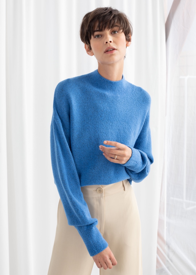 & Other Stories Mock Neck Sweater $49