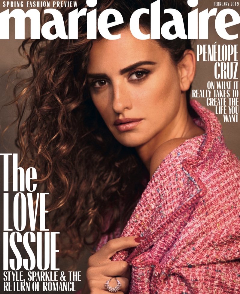 Penelope Cruz on Marie Claire US February 2019 Cover