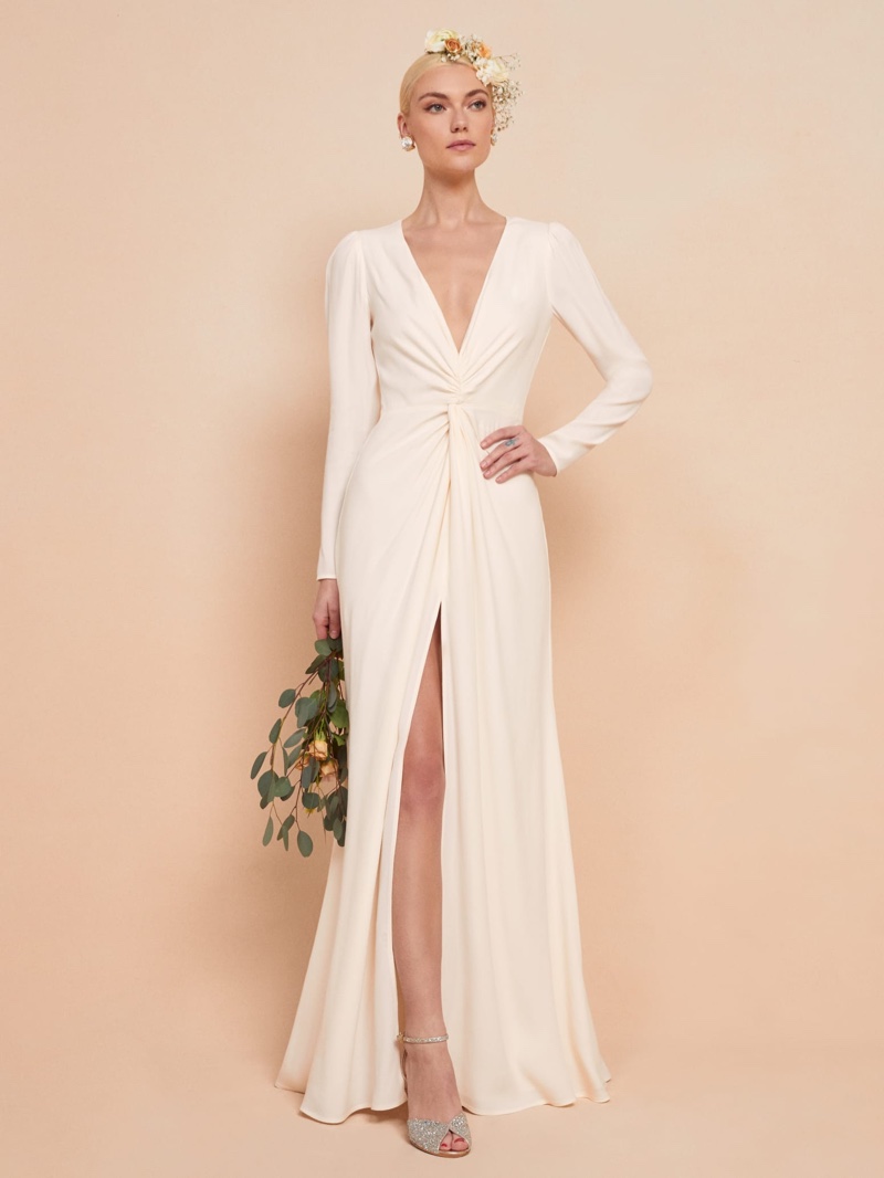 Reformation Gatsby Dress in Ivory $428