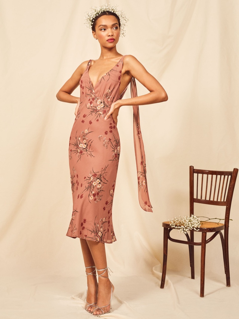 Reformation Venezia Dress in Queen $278
