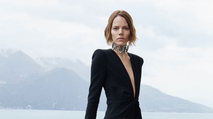 Freja Beha Erichsen strikes a pose for Saint Laurent summer 2019 campaign