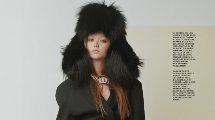 Sara Grace Wallerstedt Layers Up for M Le Monde Cover Story
