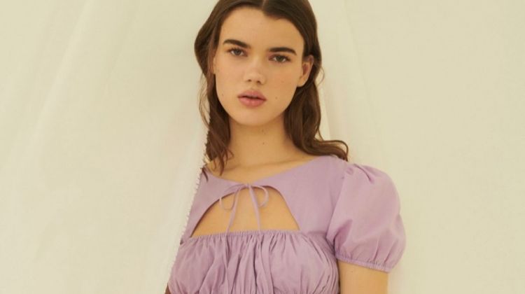 UO Winnie Tie-Front Cutout Mini Dress $69