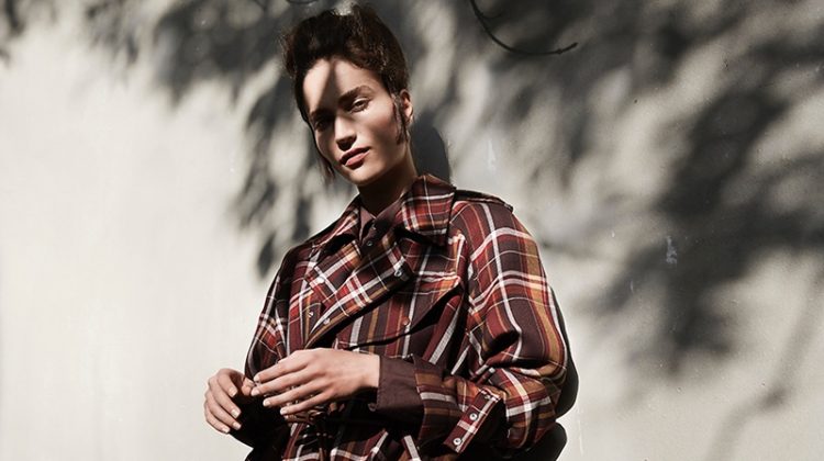 Valentine Bouquet Poses in Garçon Looks for Marie Claire Netherlands