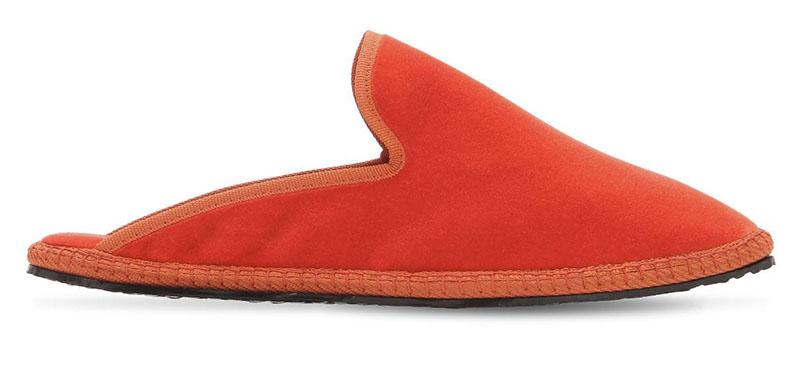 Vibi Venezia Velvet Espadrilles in Orange $125