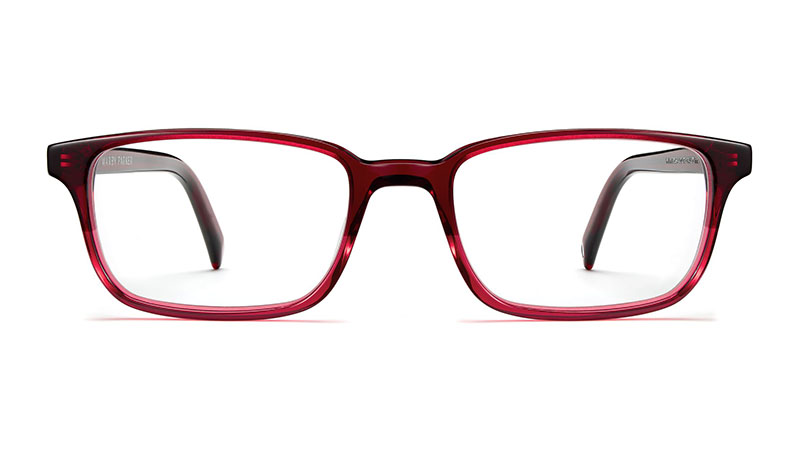 Warby Parker Wilkie Glasses in Berry Crystal Fade $95