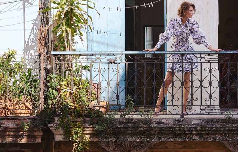 Giedre Dukauskaite wears Zimmermann Ninety-Six dress from spring 2019 collection