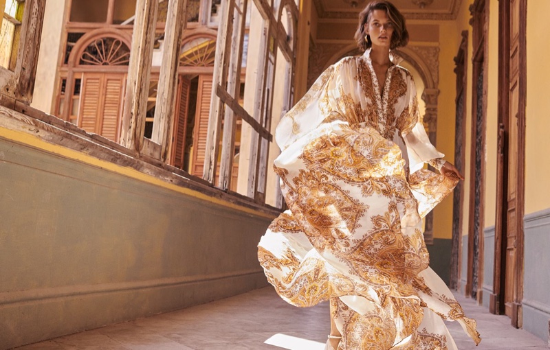 Giedre Dukauskaite wears Zippy billow dress from Zimmermann's spring 2019 collection