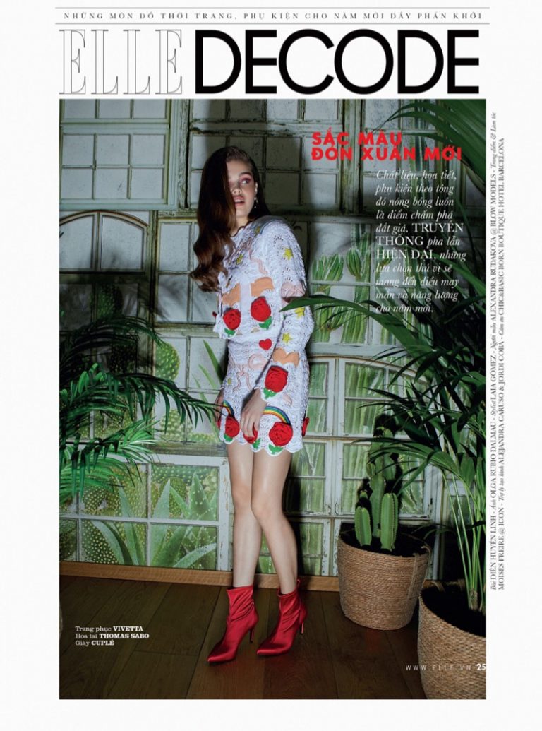 Aleksandra Rudakova ELLE Vietnam Olga Rubio Dalmau Editorial