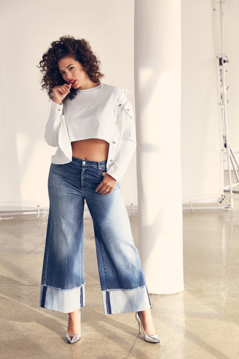 An image from the Marina Rinaldi Denim spring 2019 campaign