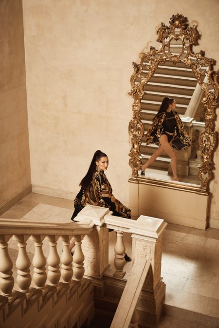 Bella Hadid Kith x Versace Campaign