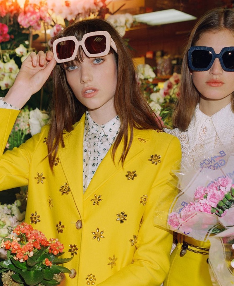 Grace Hartzel and Altyn Simpson star in Carolina Herrera spring-summer 2019 campaign