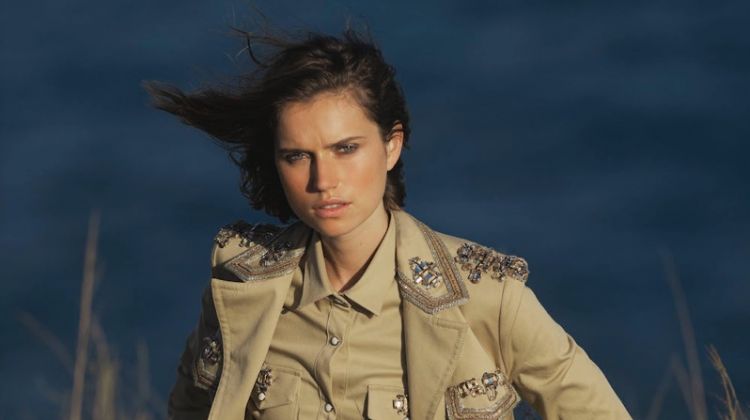 Cato Van Ee Models Military Inspired Styles for ELLE Italy
