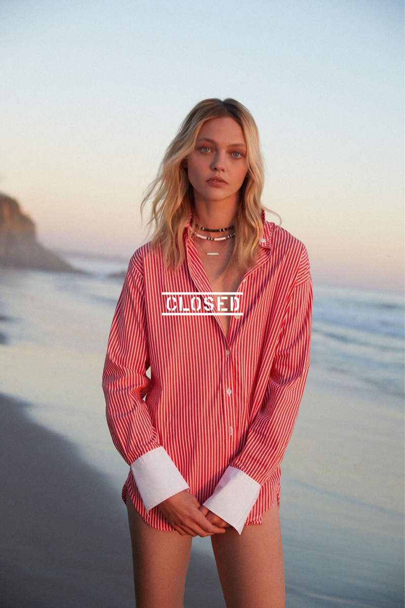 The Russian model appears in Closed spring-summer 2019 campaign