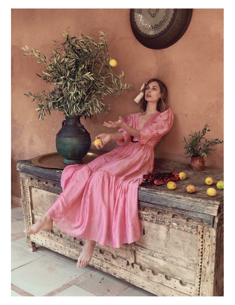 Daga Ziober Looks Pretty in Pastels for Red Magazine