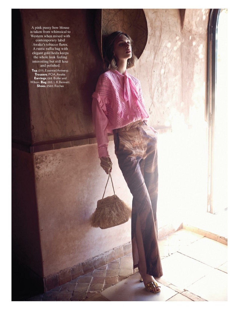 Daga Ziober Looks Pretty in Pastels for Red Magazine