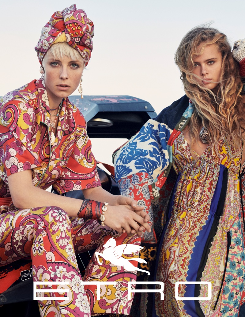 Etro spotlights bold prints for its spring 2019 campaign