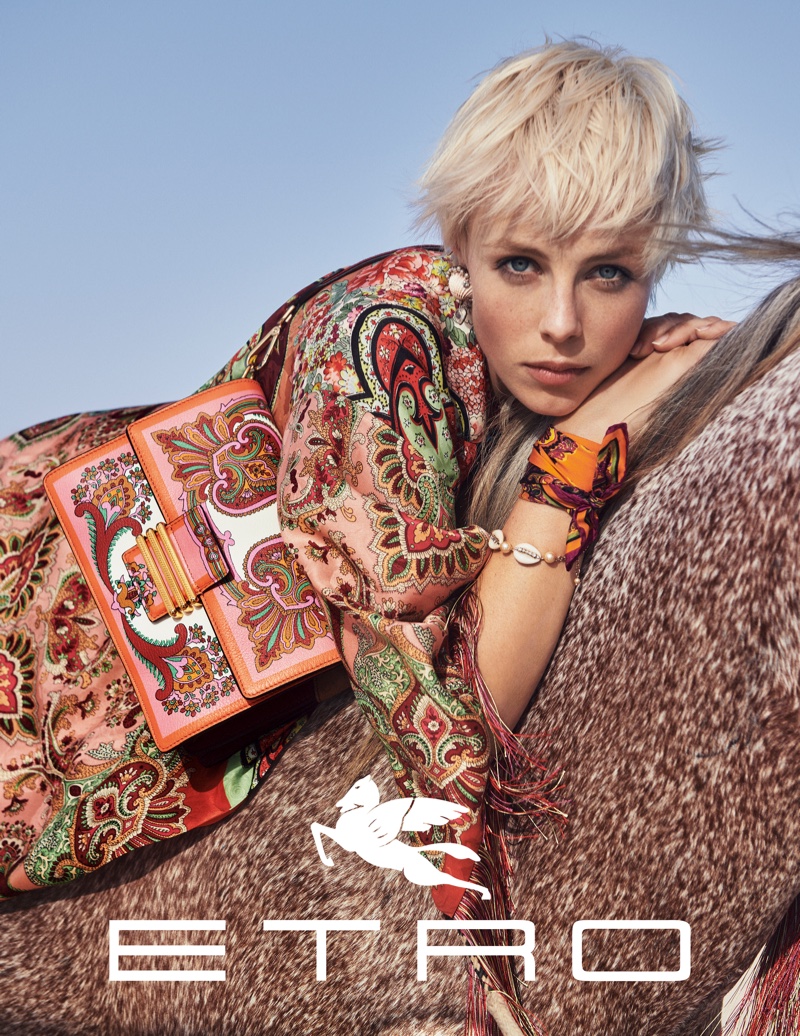 Edie Campbell fronts Etro spring-summer 2019 campaign