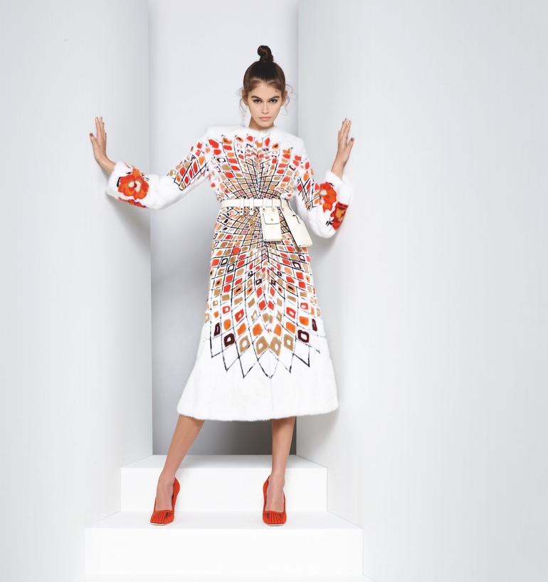 Wearing print, Kaia Gerber stars in Fendi spring-summer 2019 campaign
