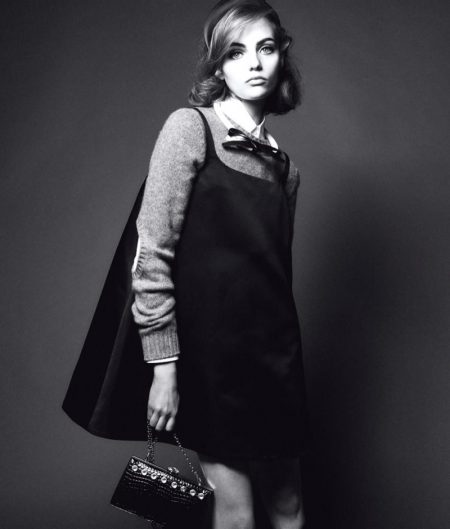 Fran Summers Wows in Black & White for WSJ. Magazine