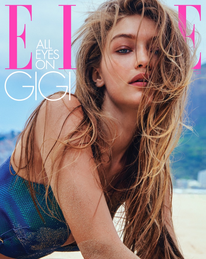 Gigi Hadid on ELLE US March 2019 Cover