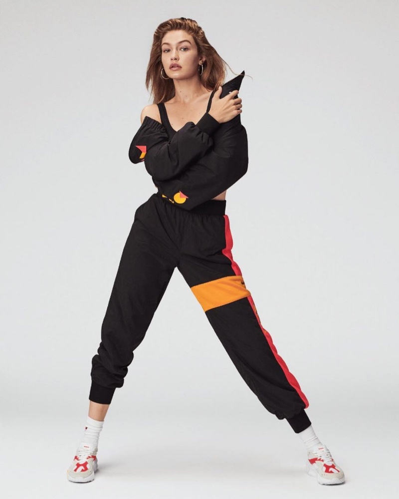 Gigi Hadid designs athleisure styles with Reebok