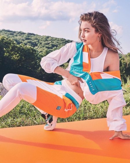 Gigi Hadid Looks Sporty Glam in Her Reebok Collaboration