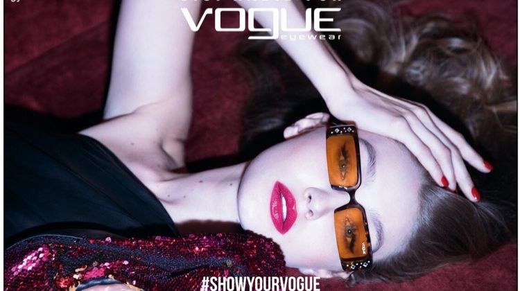 An image from the Gigi Hadid x Vogue Eyewear spring-summer 2019 campaign