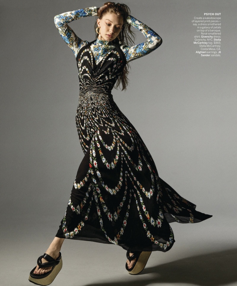 Gigi Hadid Embraces Bohemian Ensembles for Vogue
