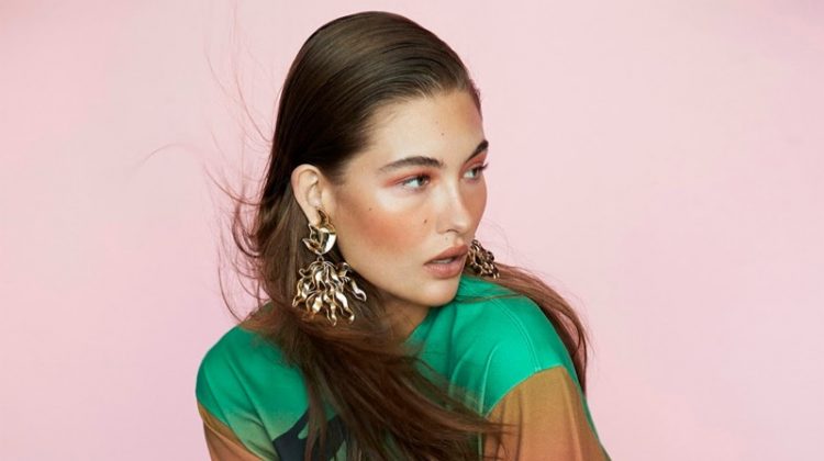 Grace Elizabeth Tries On Statement Styles for PORTER Edit