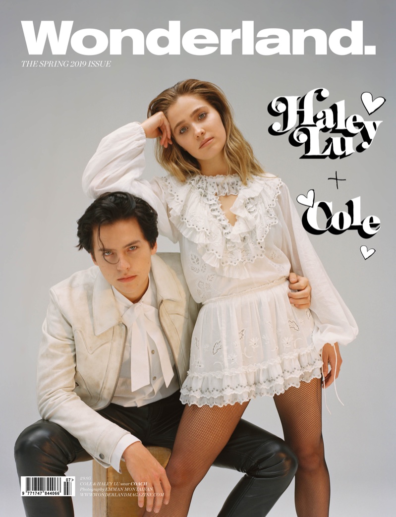 Haley Lu Richardson and Cole Sprouse on Wonderland Magazine Spring 2019 Cover