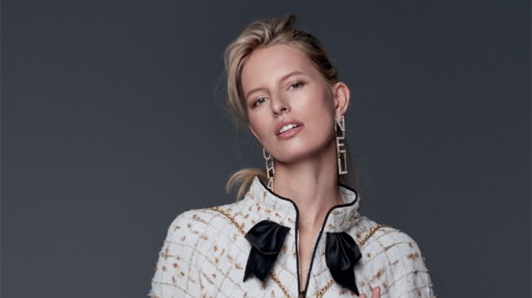 Karolina Kurkova Models Chic Styles for Marie Claire Italy