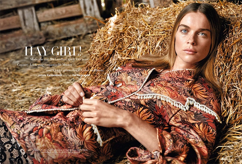 Kim Noorda is a Country Girl in Harper's Bazaar Germany