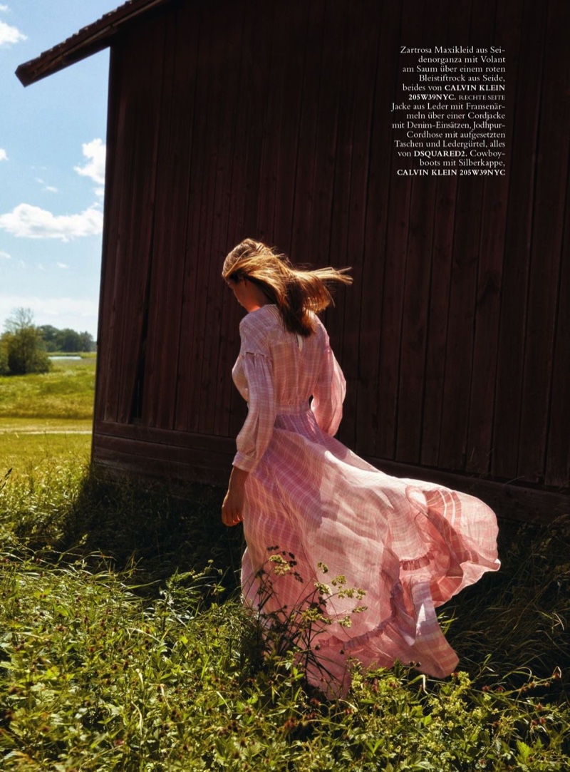 Kim Noorda is a Country Girl in Harper's Bazaar Germany
