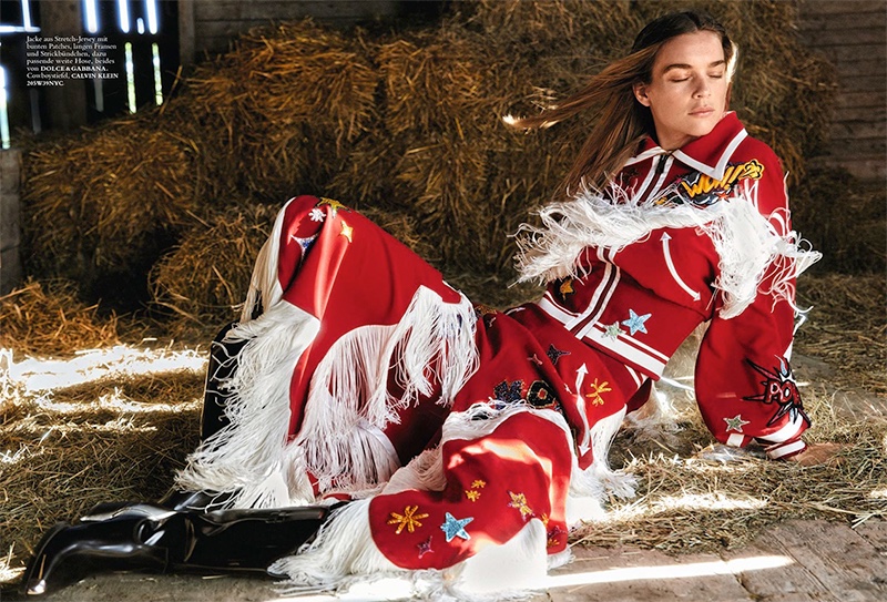 Kim Noorda is a Country Girl in Harper's Bazaar Germany