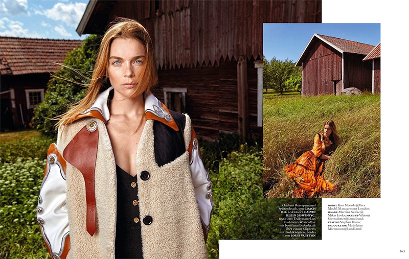Kim Noorda is a Country Girl in Harper's Bazaar Germany