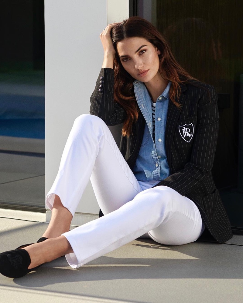 Lauren Ralph Lauren features navy blazer in spring-summer 2019 campaign