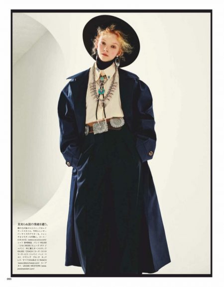 Lily Nova Poses in Oversized Coats for Vogue Japan Lily Nova Poses in Oversized Coats for Vogue Japan