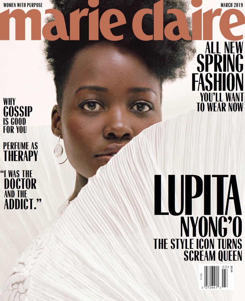 Lupita Nyong'o on Marie Claire US March 2019 Cover