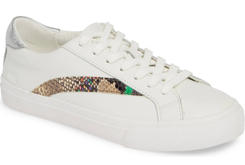 Madewell Delia Sneaker in Snakeskin $80