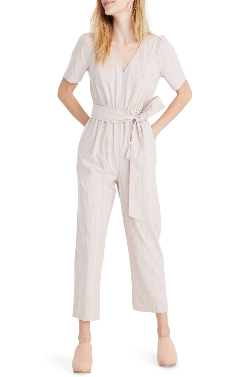 Madewell Puff Sleeve Tapered Jumpsuit $138