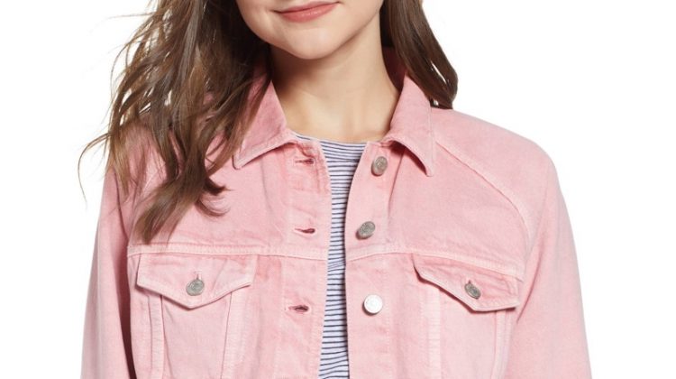 Madewell Raglan Oversize Jean Jacket in Dusty Rose $98