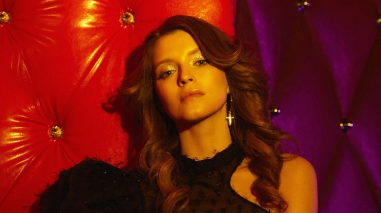 Maja Chudy Models Disco Style for French Fries Magazine