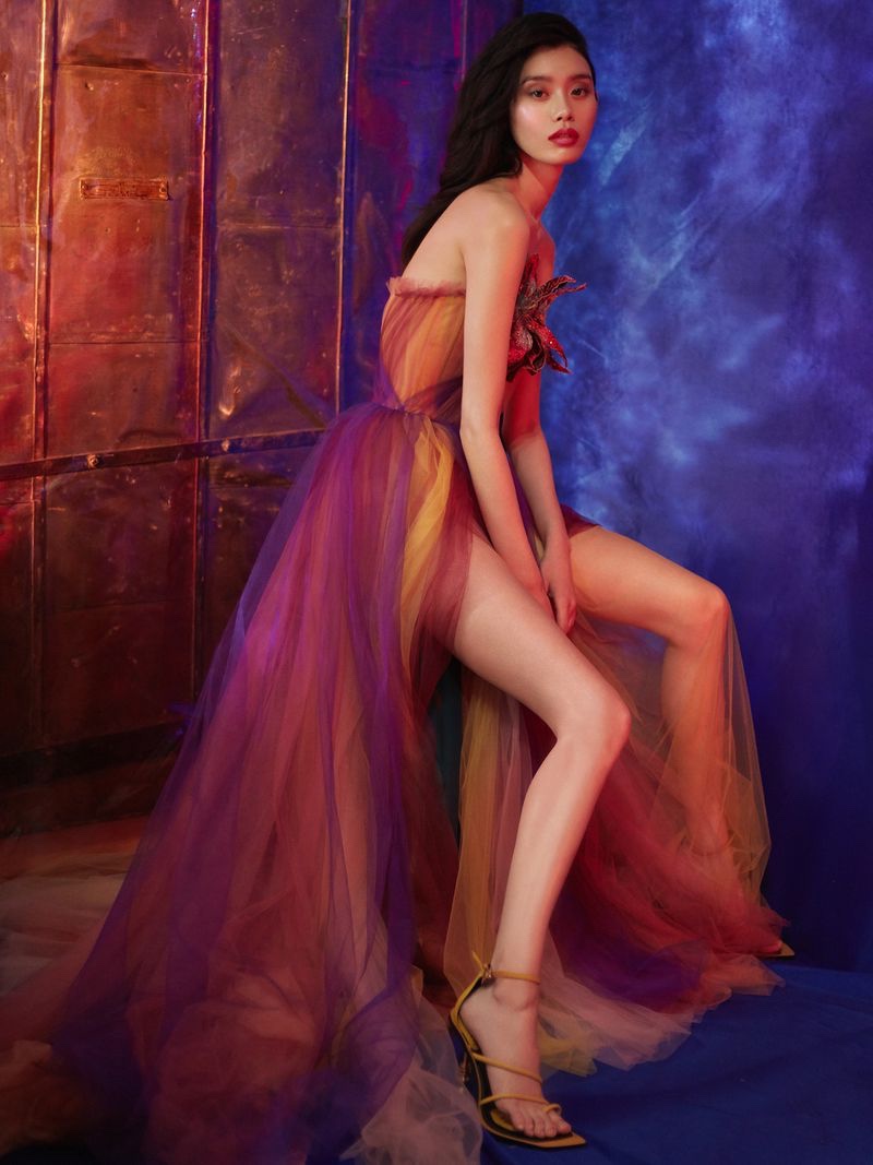 Ming Xi Stuns in Elegant Designs for Harper's Bazaar Vietnam