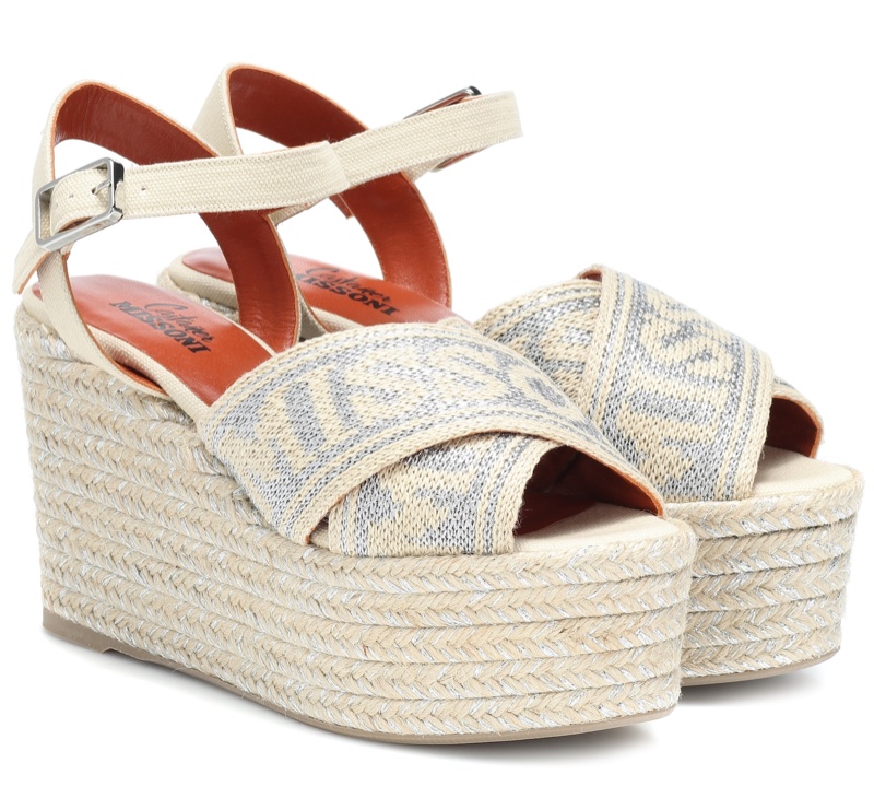 Missoni x Castaner Engie Wedge Espadrilles with Logo $290