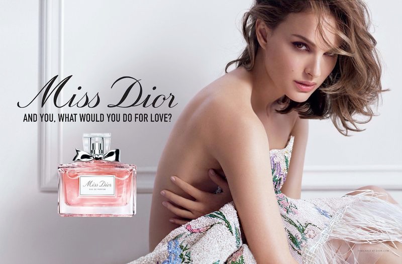 Actress Natalie Portman strips down in Miss Dior fragrance campaign