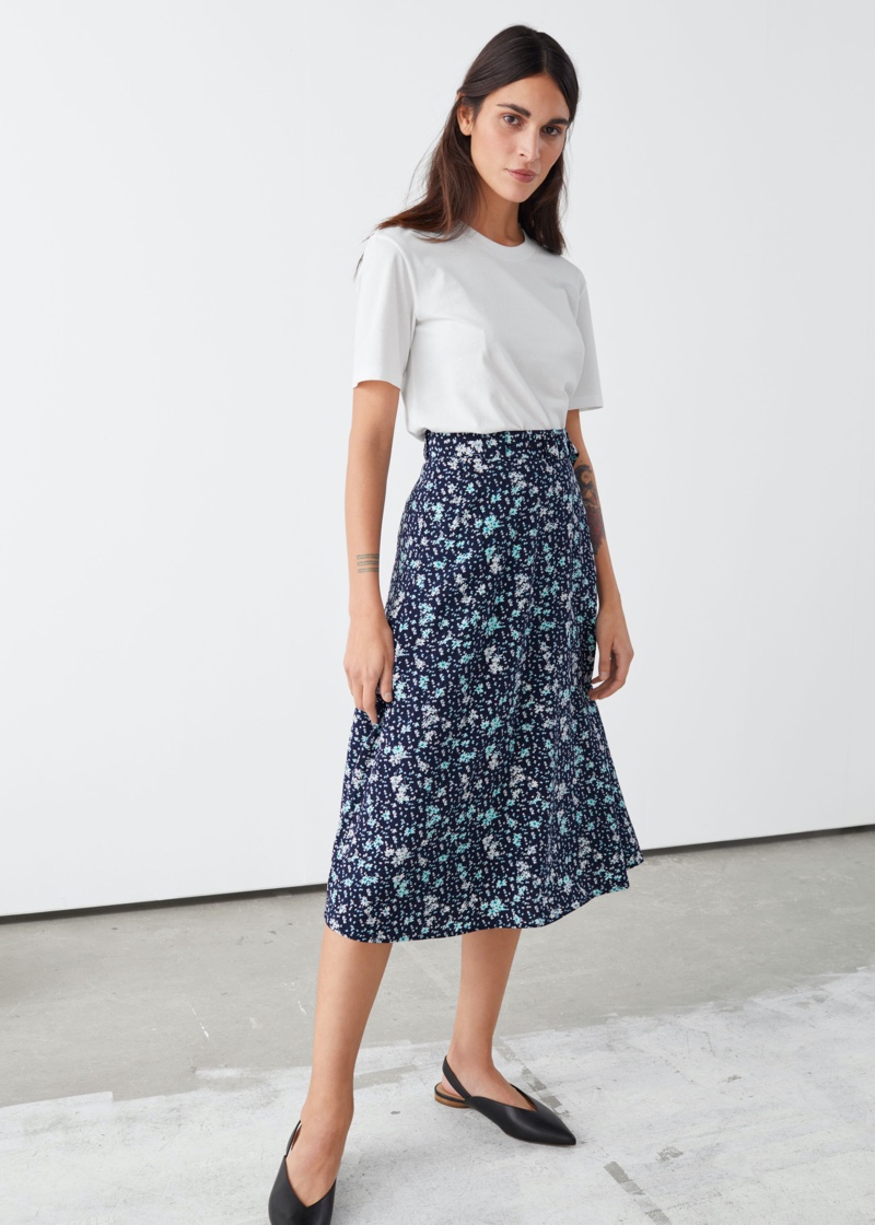 & Other Stories Belted Midi Skirt $69